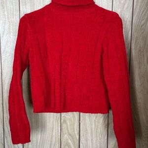 Vintage Y2K turtleneck chunky ribbed sweater medium